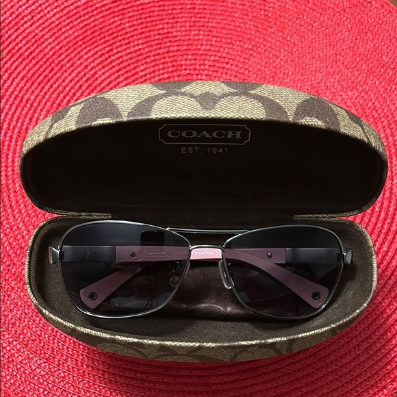 Coach Sunglasses with Light Pink Arms - Picture 1 of 6